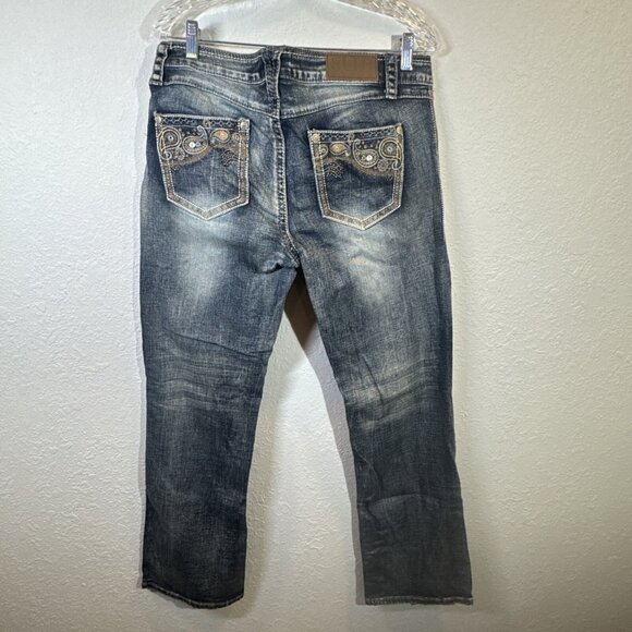 Stylish Cowgirl Tuff Women's Distressed Bootcut Denim Western Style 30x32 READ* - Picture 8 of 16